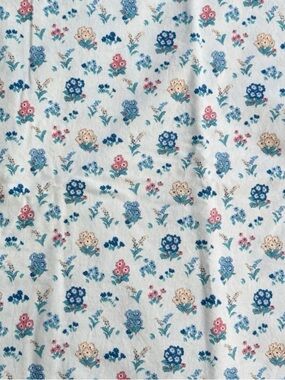 Liberty Fabrics Kensington Gardens Flower Show Midnight Collection Blue Remnant